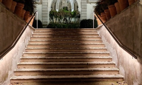 ROMA PALATINO - HORTI FARNESIANI - Sistema di illuminazione del complesso delle Uccelliere negli Horti Farnesiani
